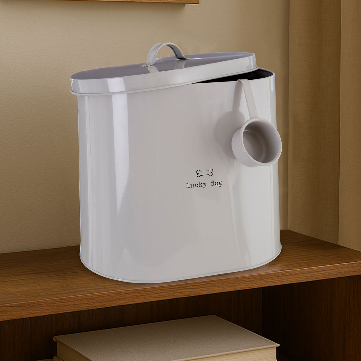 Adore Pets 12Ltr Lucky Dog Food Storage Bin With Spoon