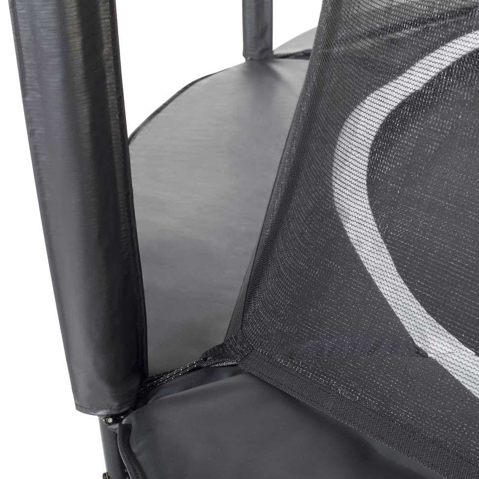 10ft Salta Black Royal Baseground Round Trampoline with Enclosure