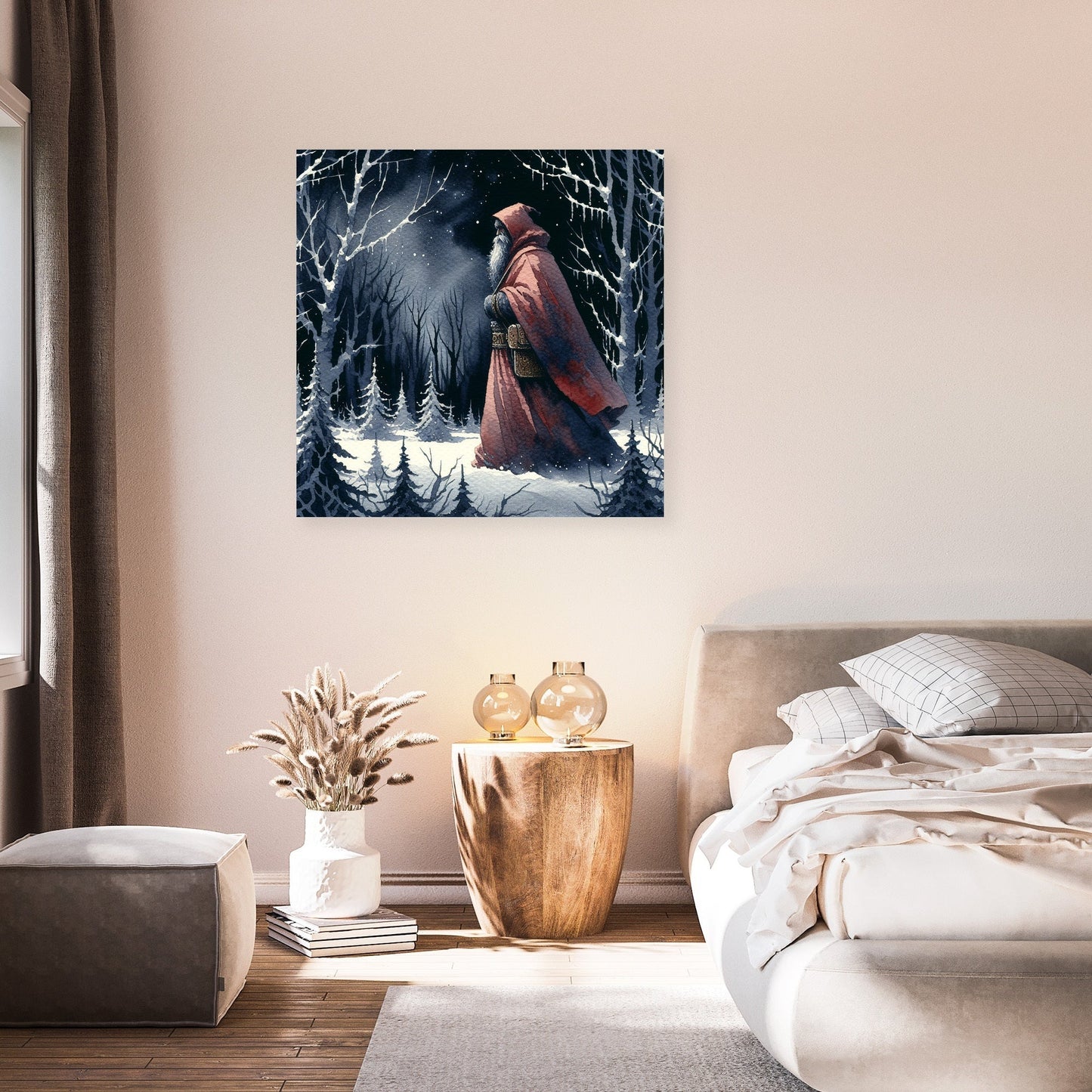 Sombre Santa's Journey Canvas