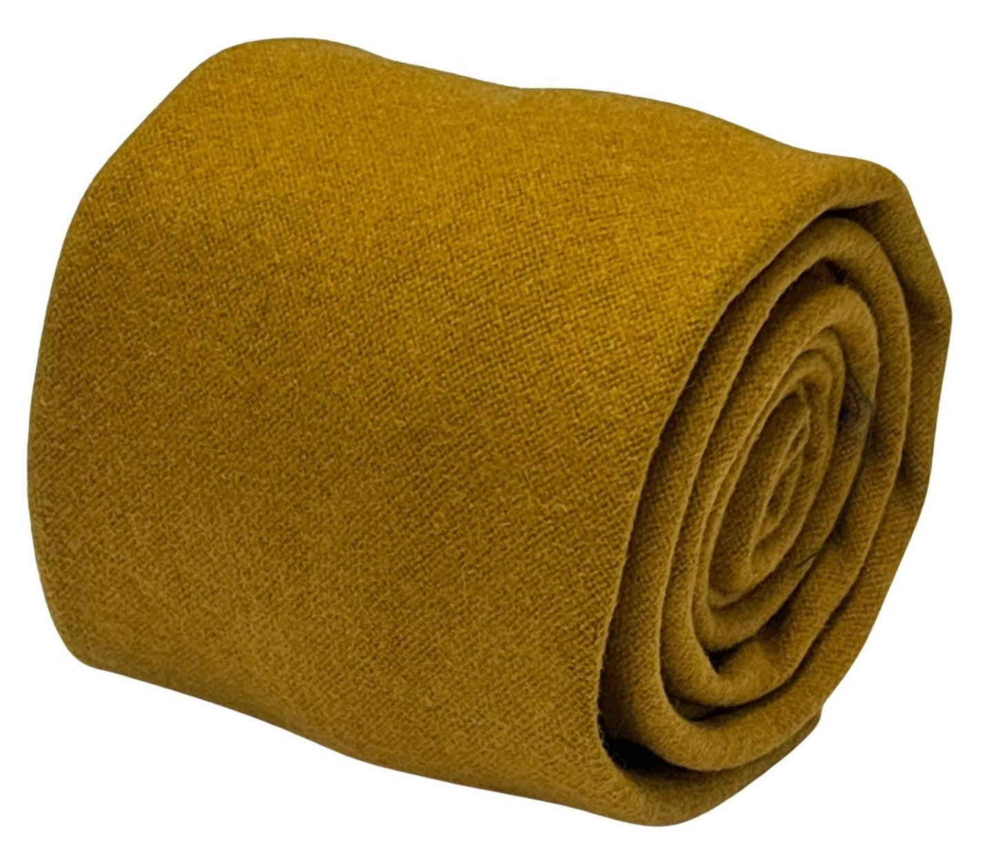 100% wool  tie in mustard