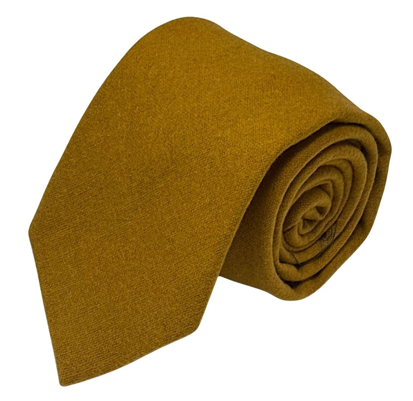 100% wool  tie in mustard