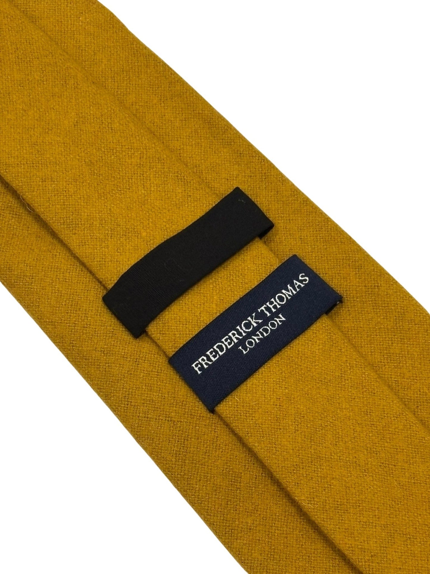 100% wool  tie in mustard