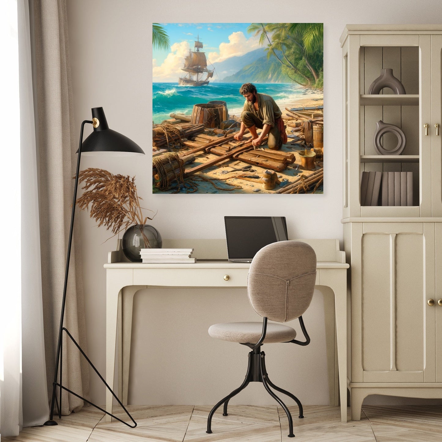 Island Raft Builder Canvas
