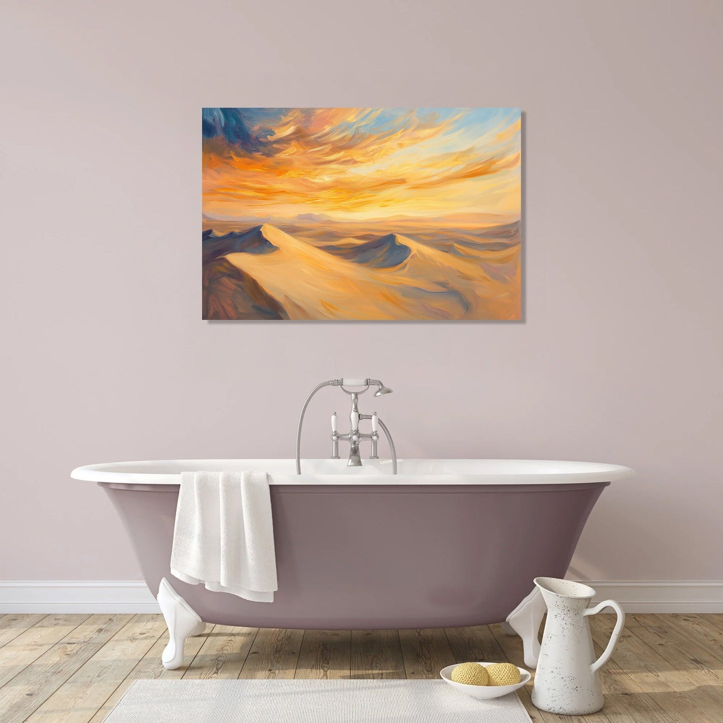 Nostalgic Desert Serenity Canvas
