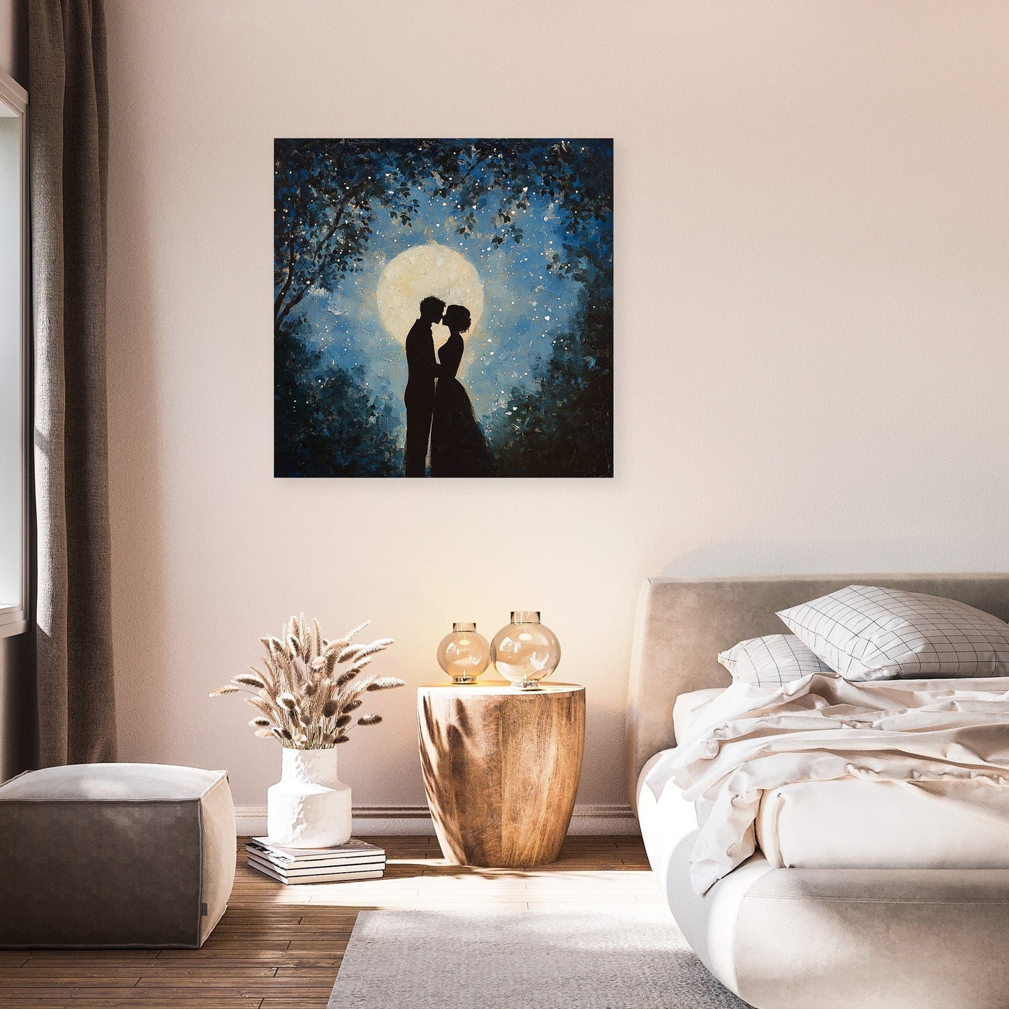 Star-Kissed Affection Canvas