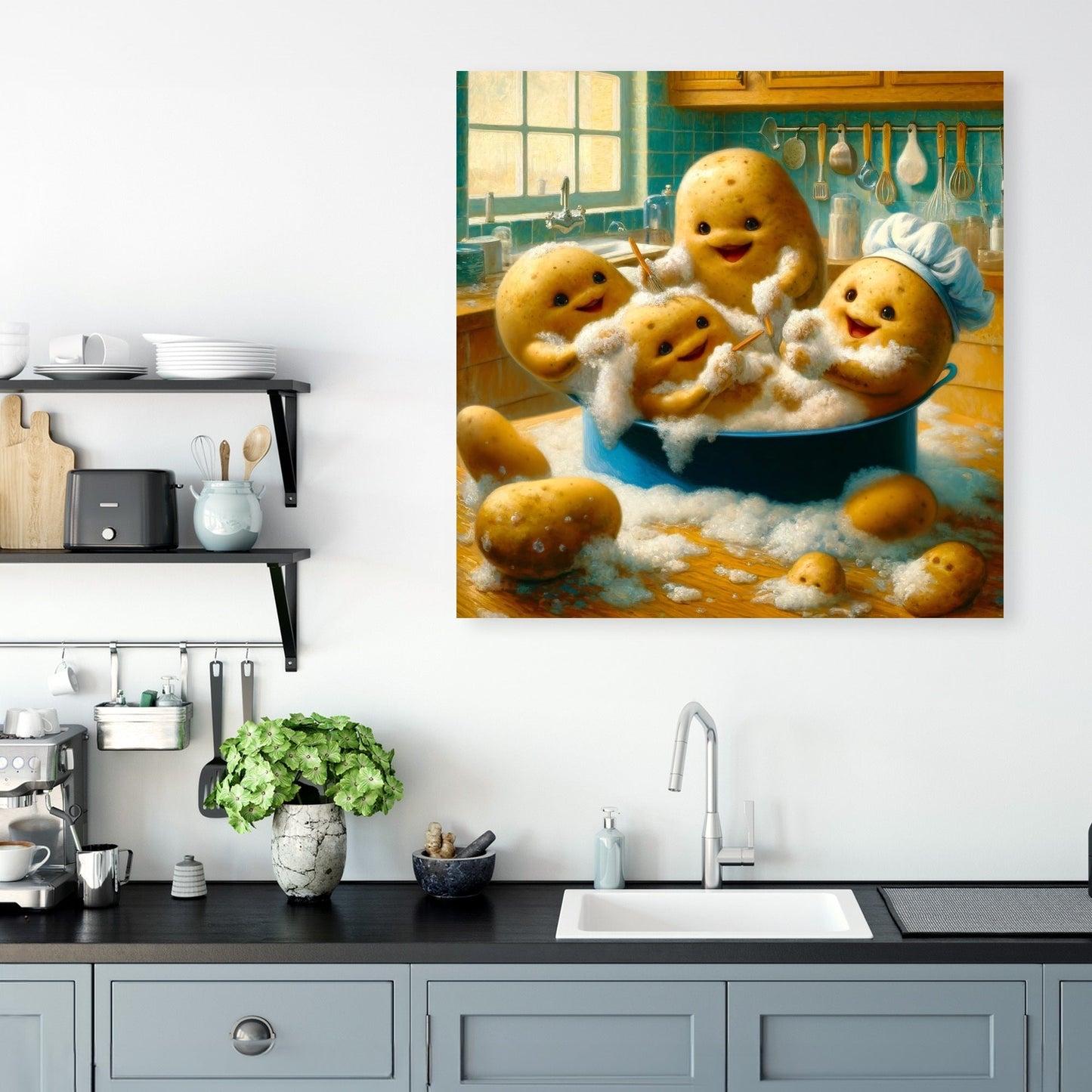 Potato Pot Party Canvas