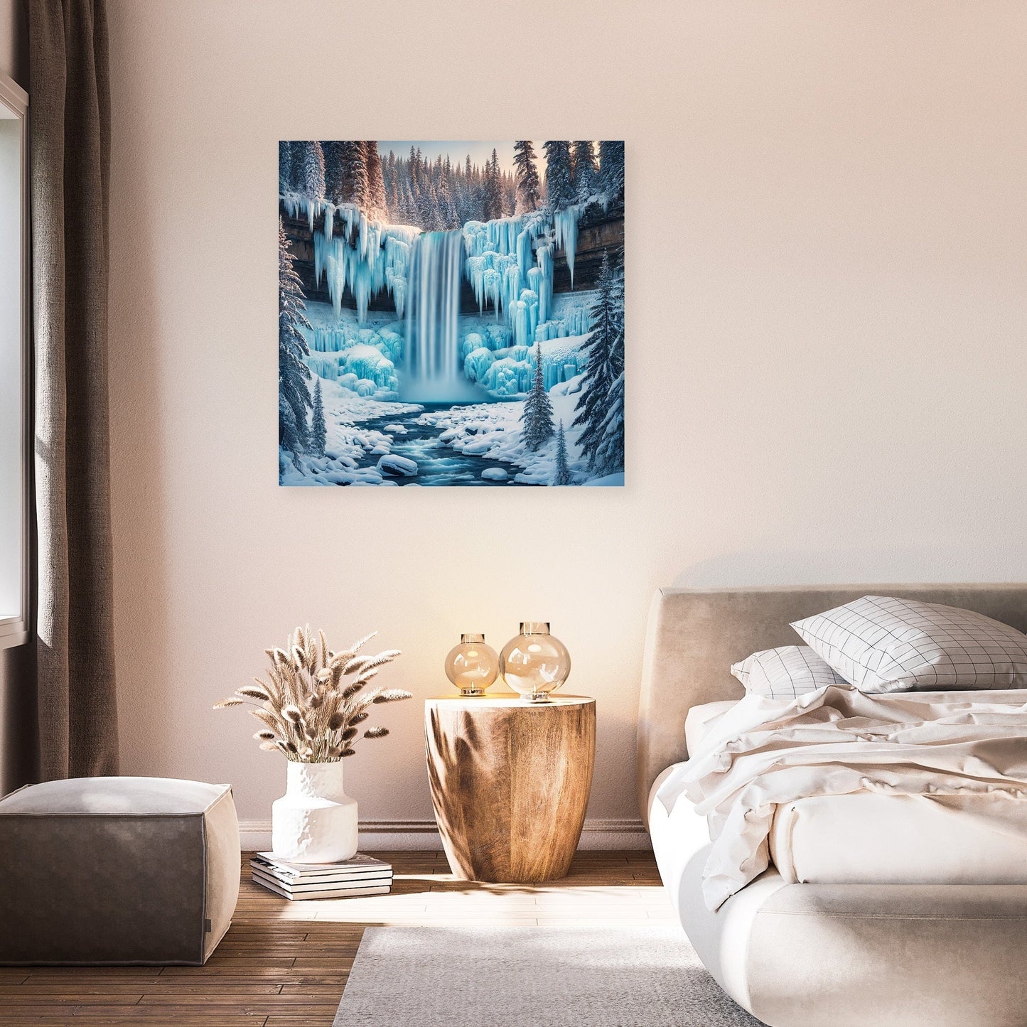 Frozen Waterfall Canvas