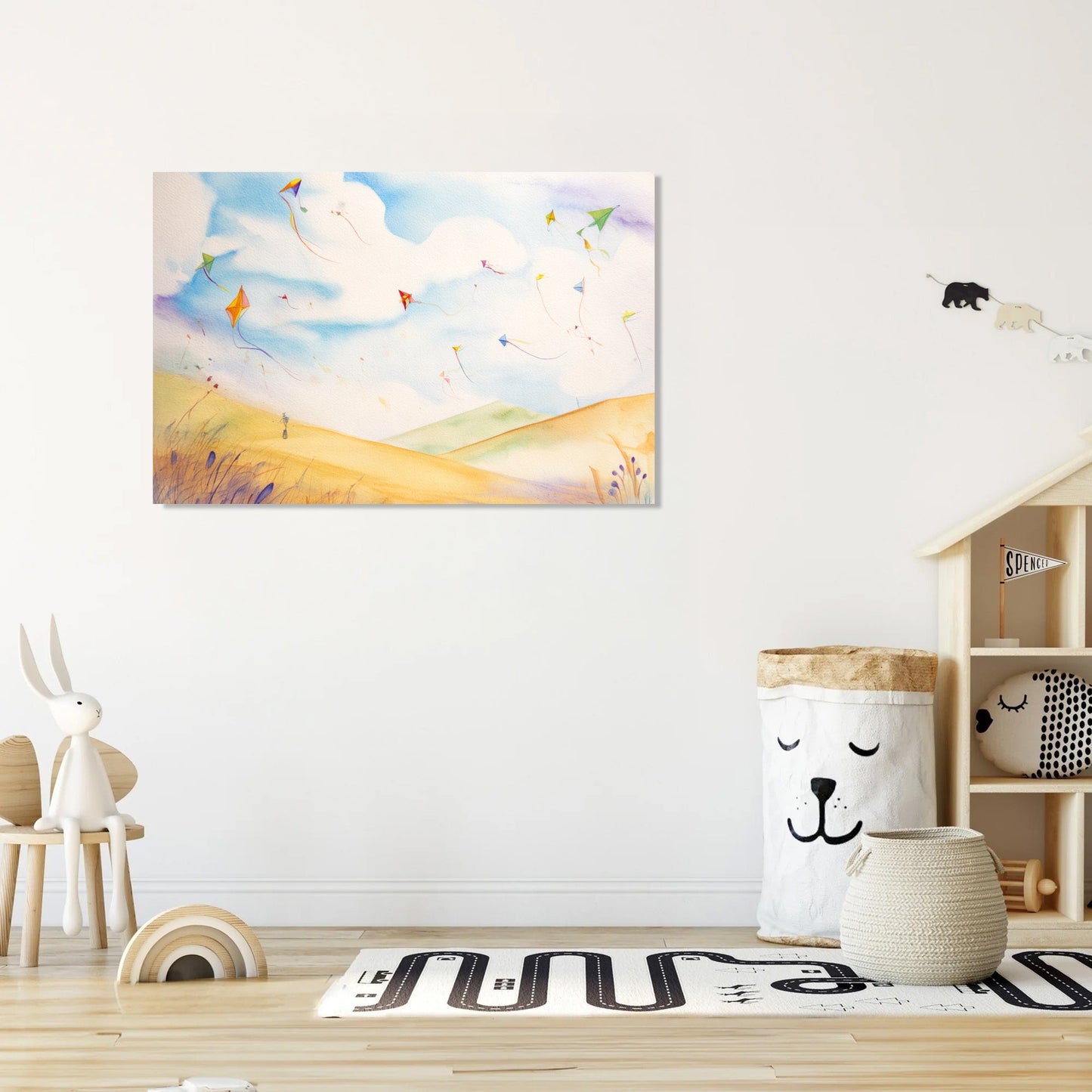 Kites in the Wind Canvas