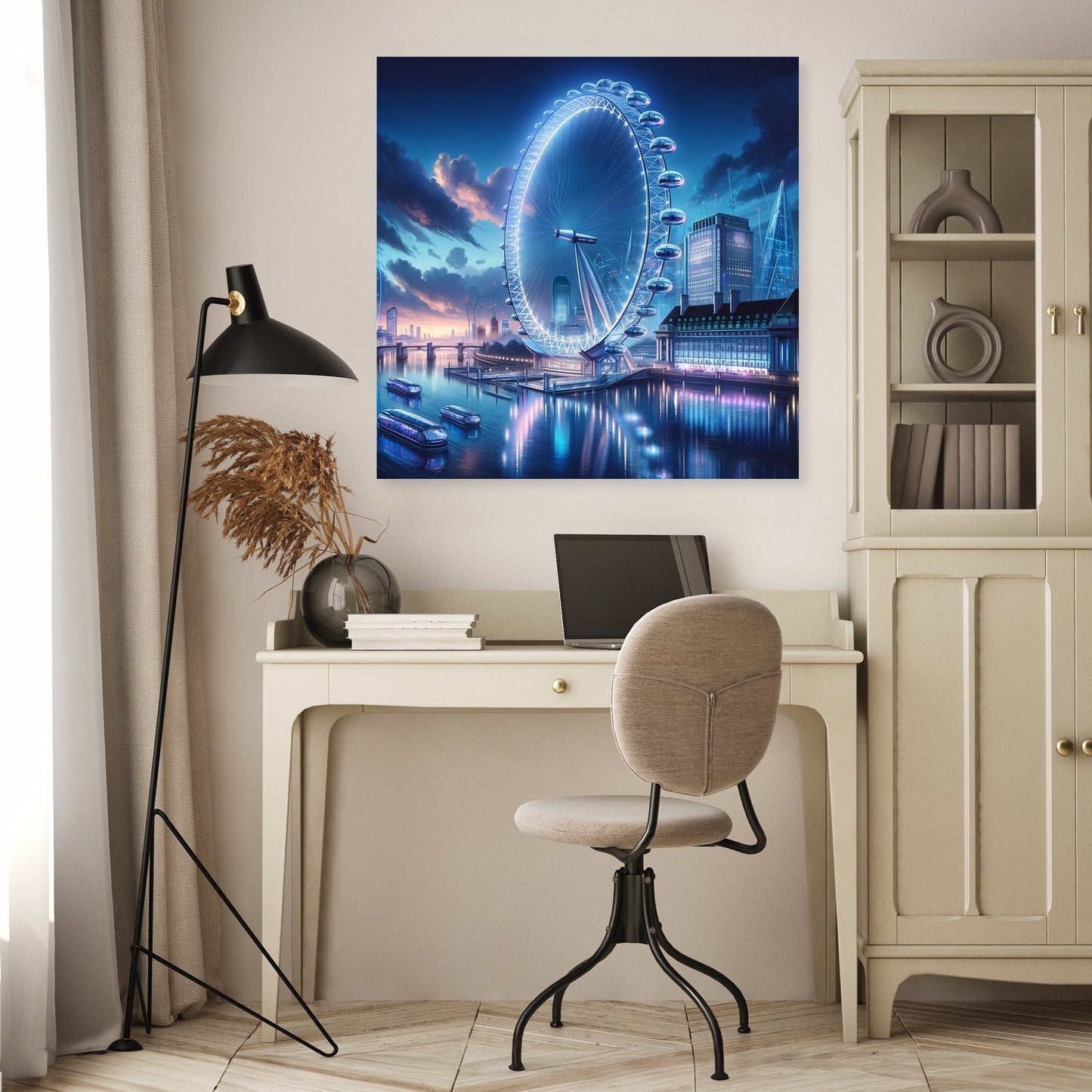 Futuristic London Eye Canvas