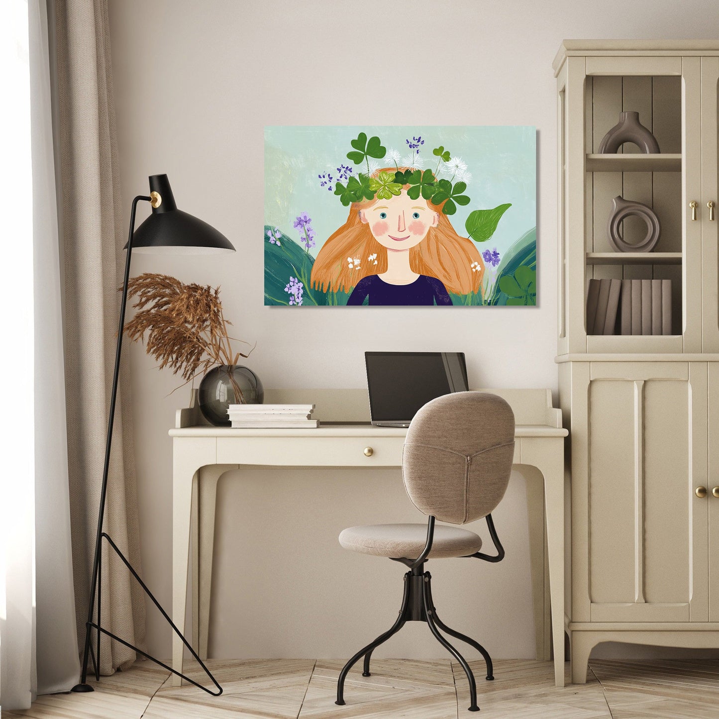 Clover Joy Illustration Canvas
