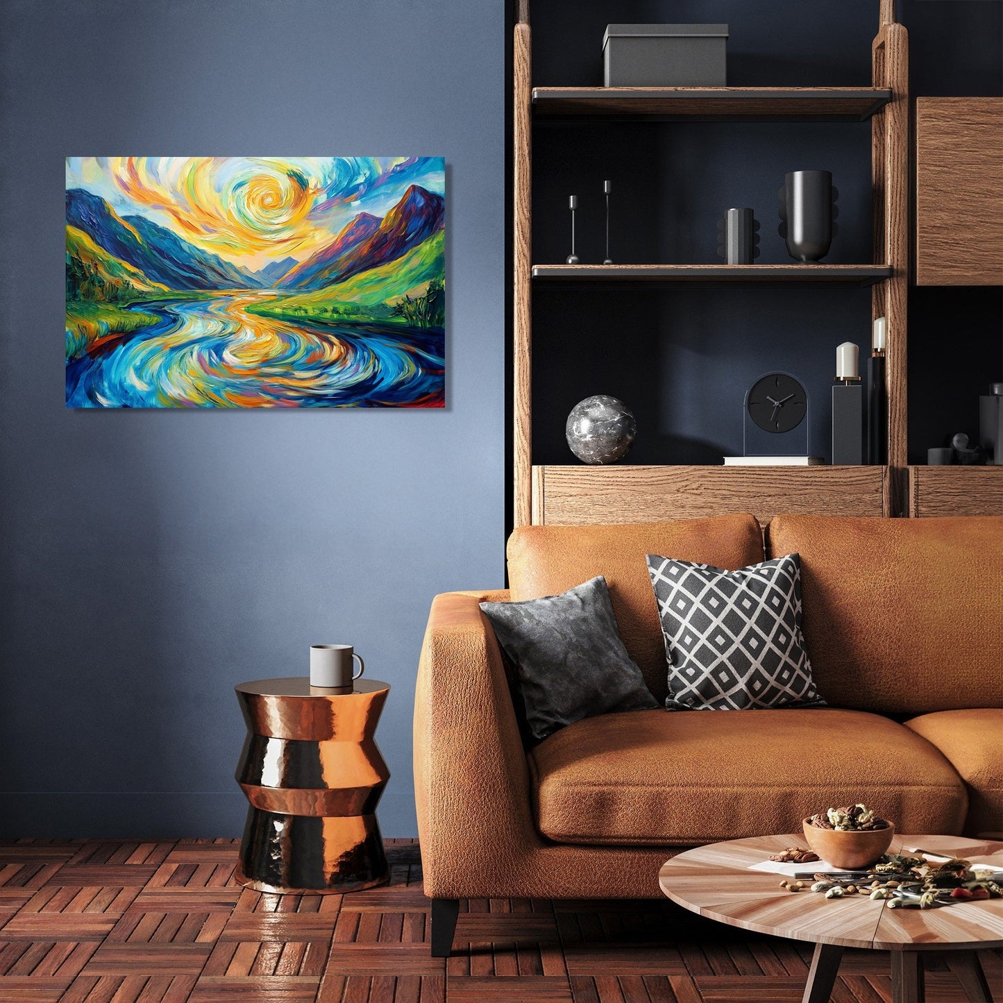 Psychedelic River Reverie Canvas