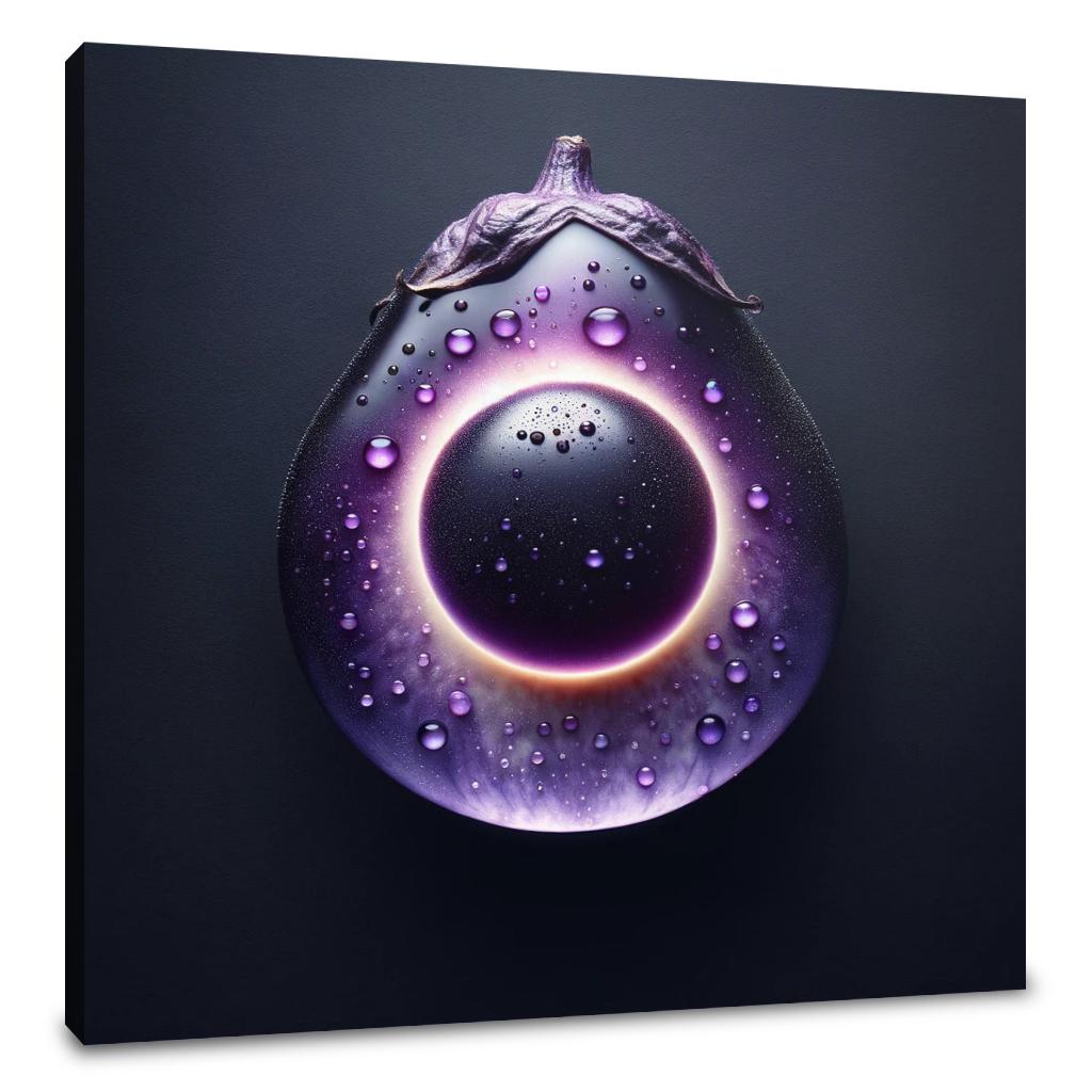 Eggplant Eclipse Canvas