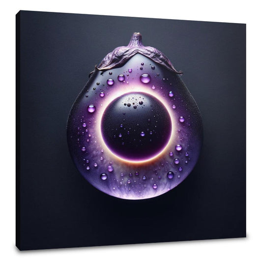 Eggplant Eclipse Canvas