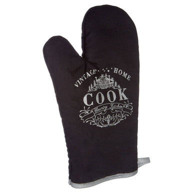 Vintage Home Black Single Oven Glove