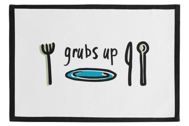 Set Of Four Doodle Grubs Up Placemats