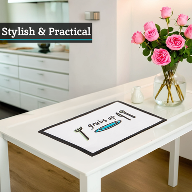 Set Of Four Doodle Grubs Up Placemats