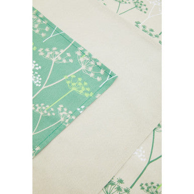 Set Of Three Cow Parsley Tea Towels