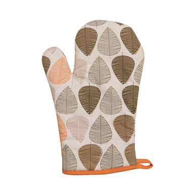 Orange Leaf Single Oven Glove