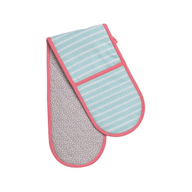 Amelie Assorted Cotton Double Oven Glove with Hanging Loop