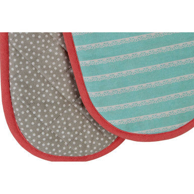 Amelie Assorted Cotton Double Oven Glove with Hanging Loop