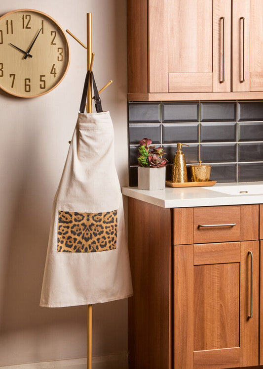 London Leo Leopard Print Apron