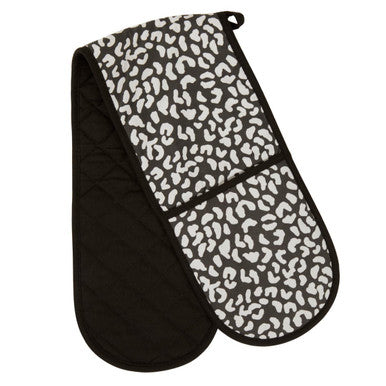 Black and White Double Oven Glove | London Leo