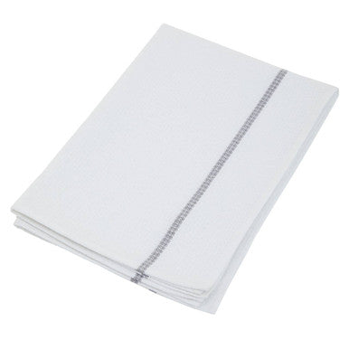 Doro Set Of Three Waffle White And Grey Violet Tea Towels