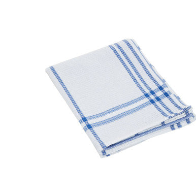 Doro Set Of Three Waffle Blue And White Tea Towels