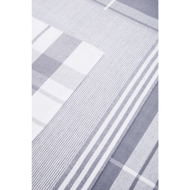 Doro Set Of Three Grey And White Tea Towels
