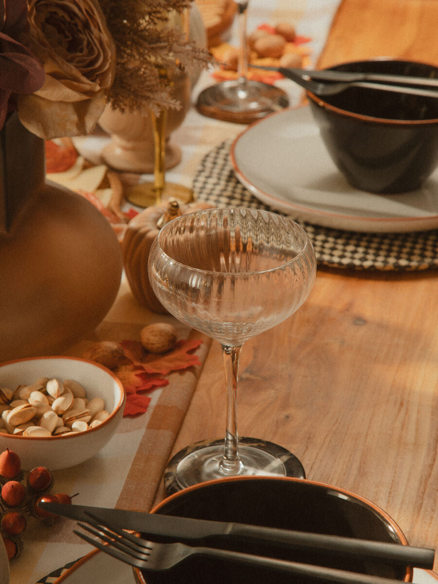 Terracotta Gingham Tablecloth | Thread and Loom