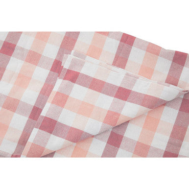 Thread & Loom Toasted Almond And Coral Tablecloth