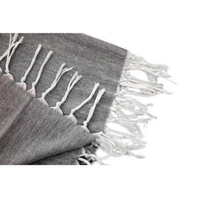 Thread & Loom Black Hammam Towel