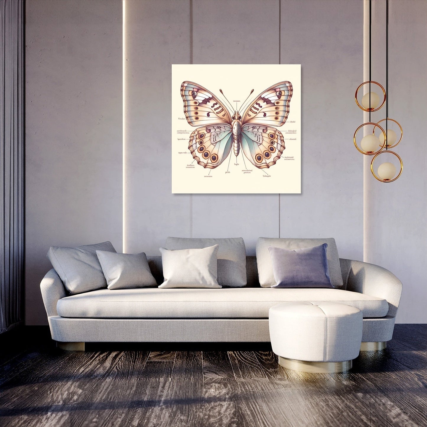 Butterfly Anatomy Canvas