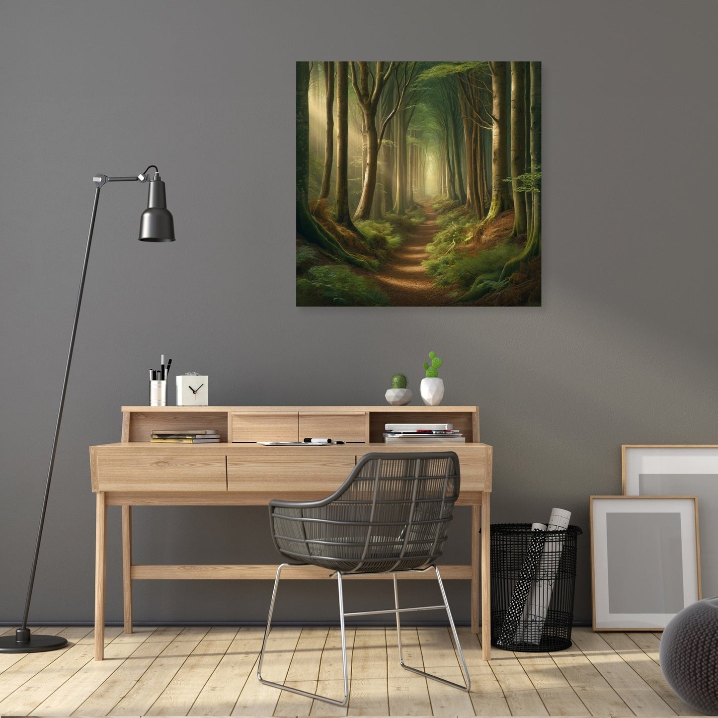 Ancient Forest Path Canvas