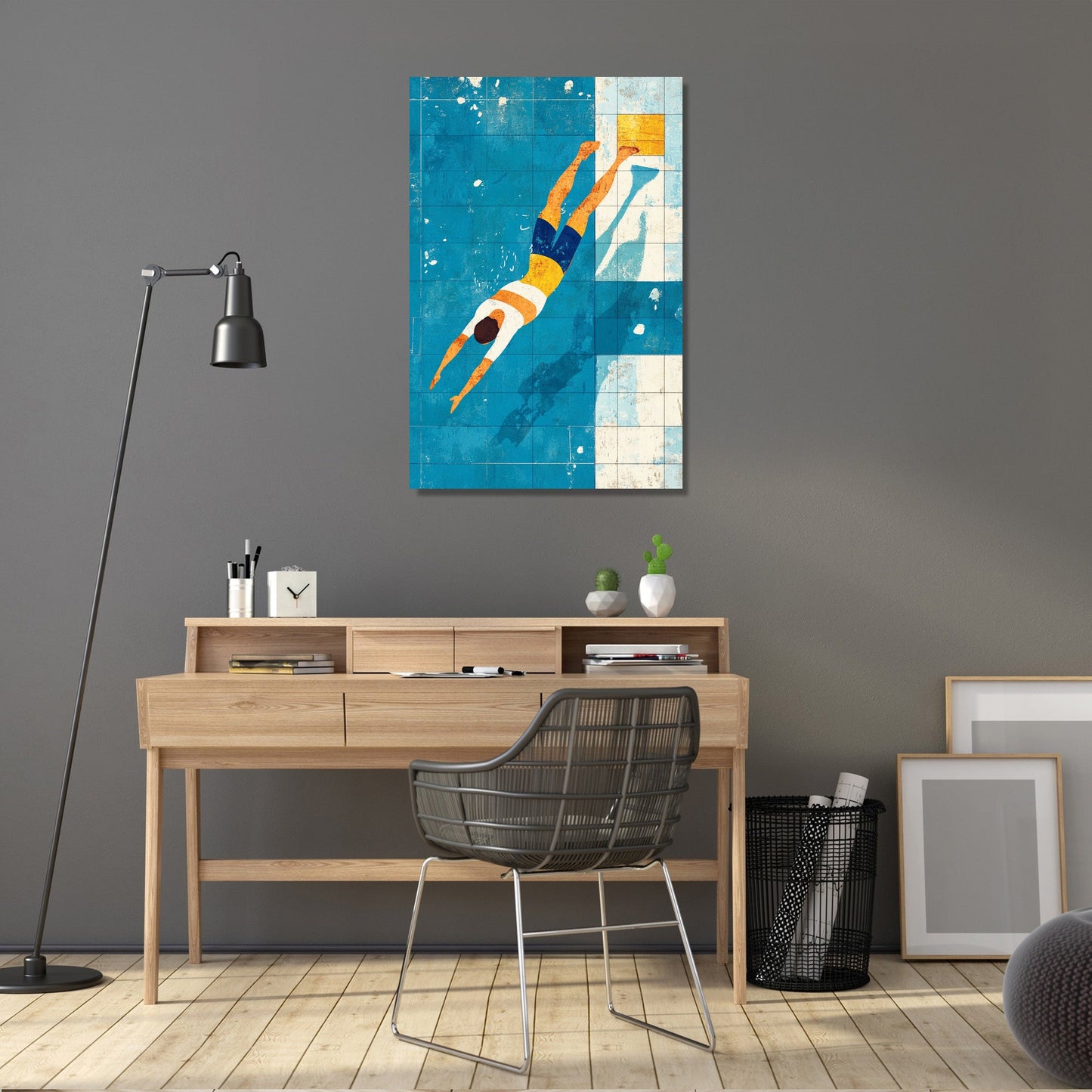 Diver's Descent Canvas