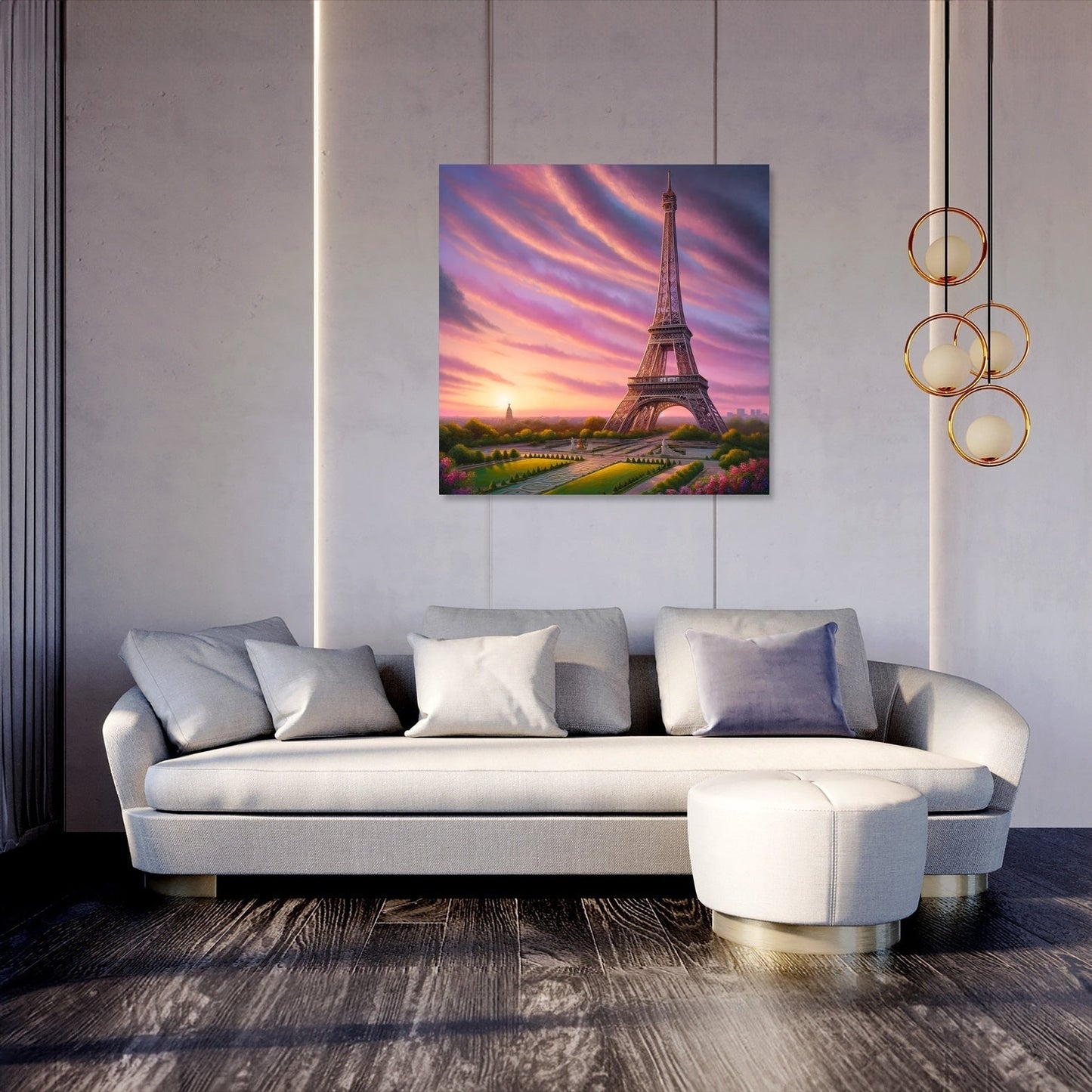 Sunset Eiffel Canvas