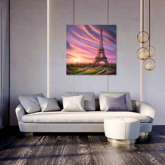 Sunset Eiffel Canvas
