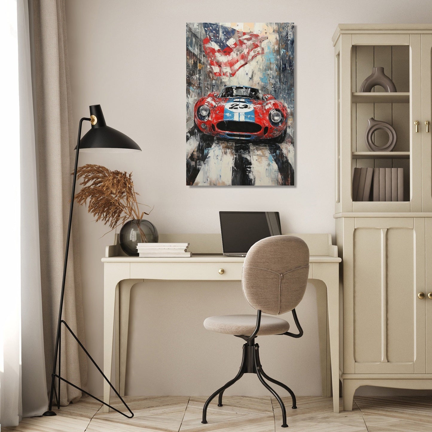 Thrilling Finish Line Canvas