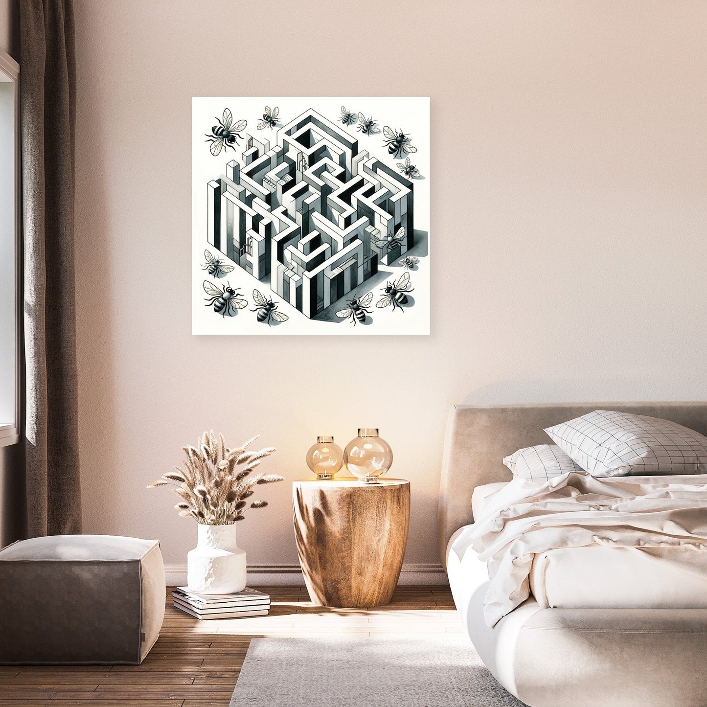 Bee's Labyrinth Canvas