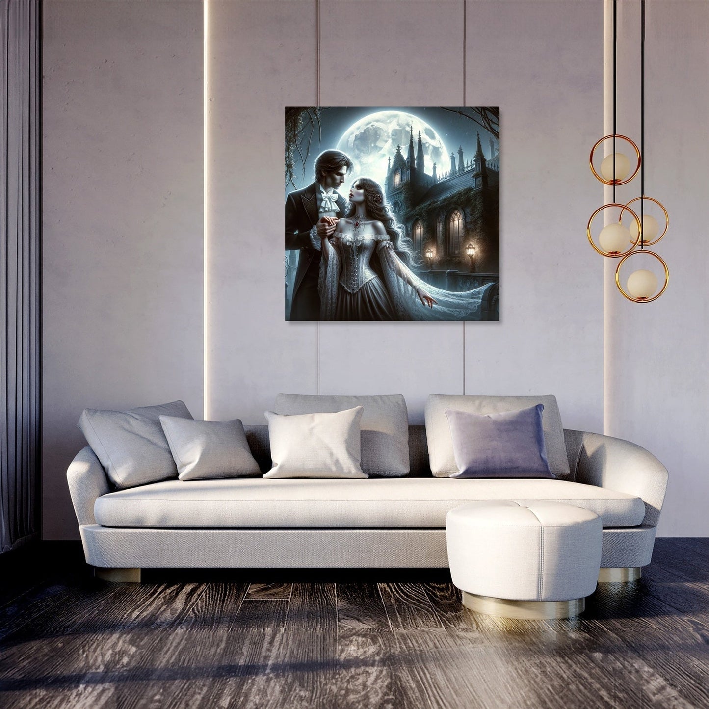 Moonlit Embrace Canvas