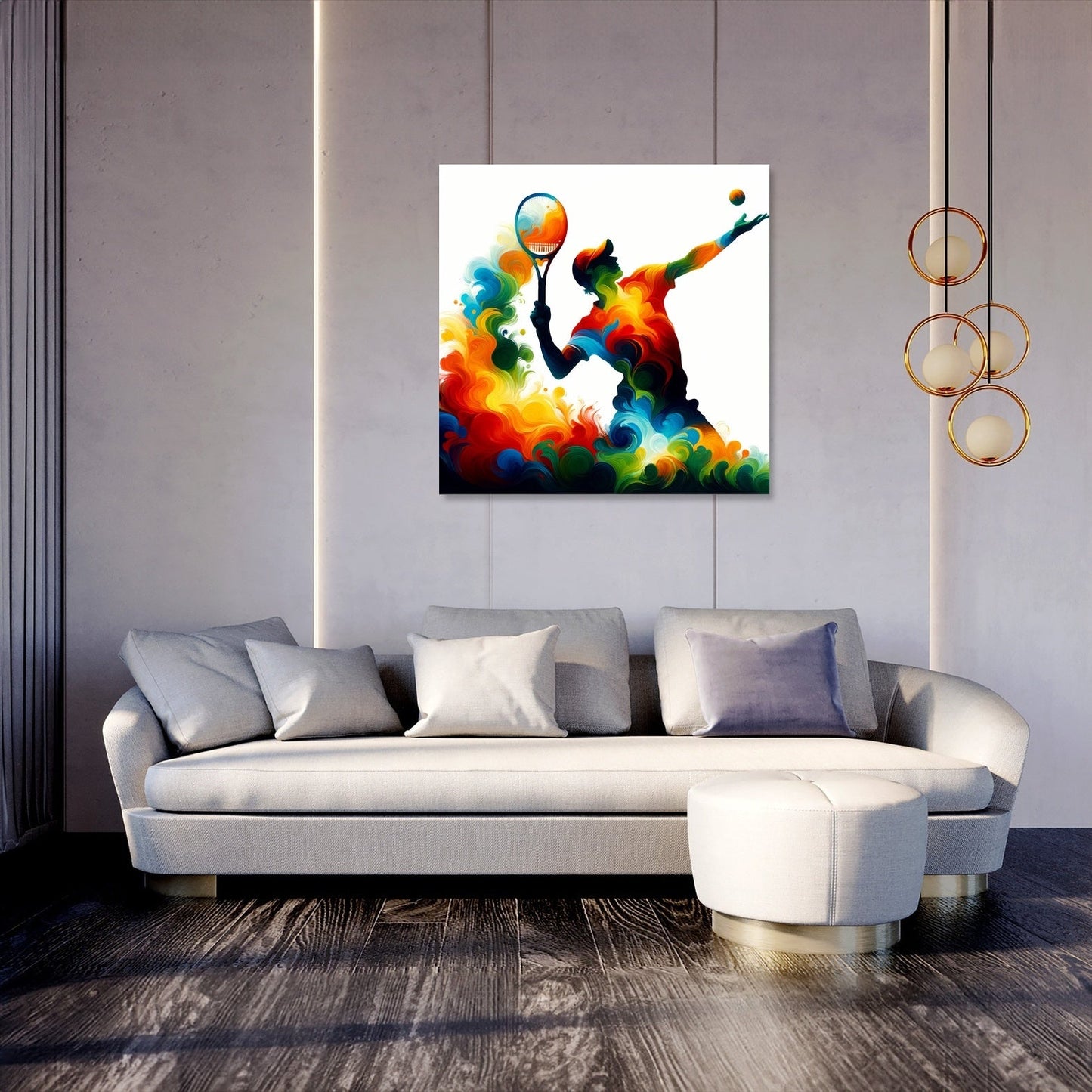 Serve and Swirl Canvas