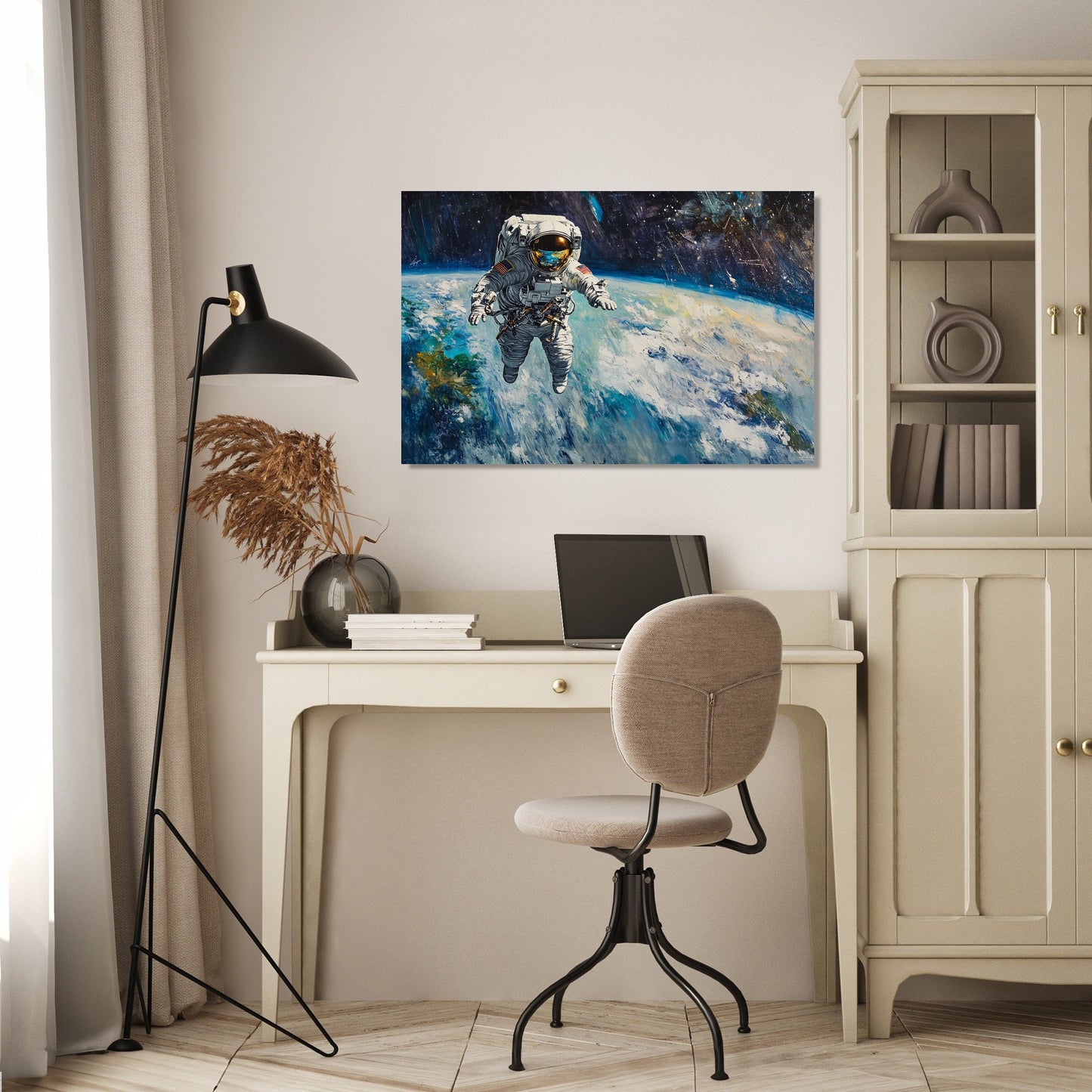 Astronaut's Earthly Reverie Canvas