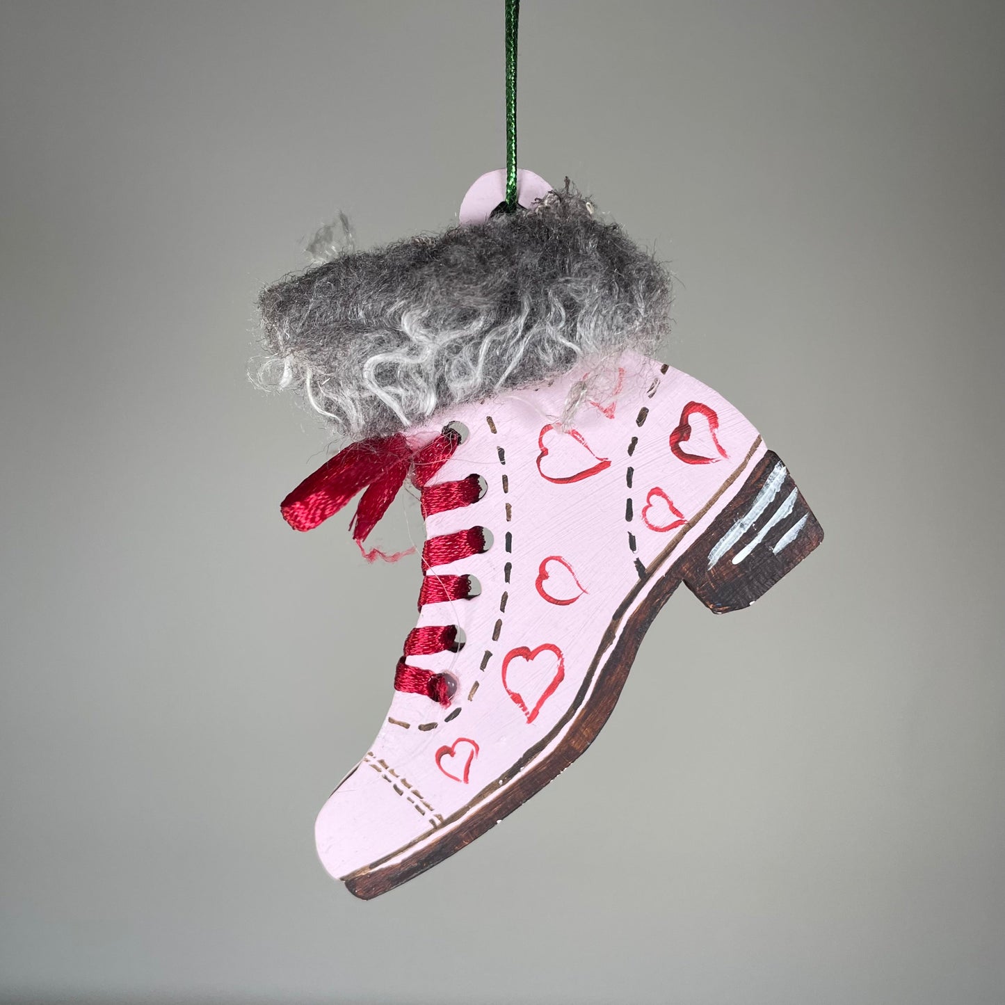 Winter Boots Bauble - Handmade Ornament by Curious Rabbit ®
