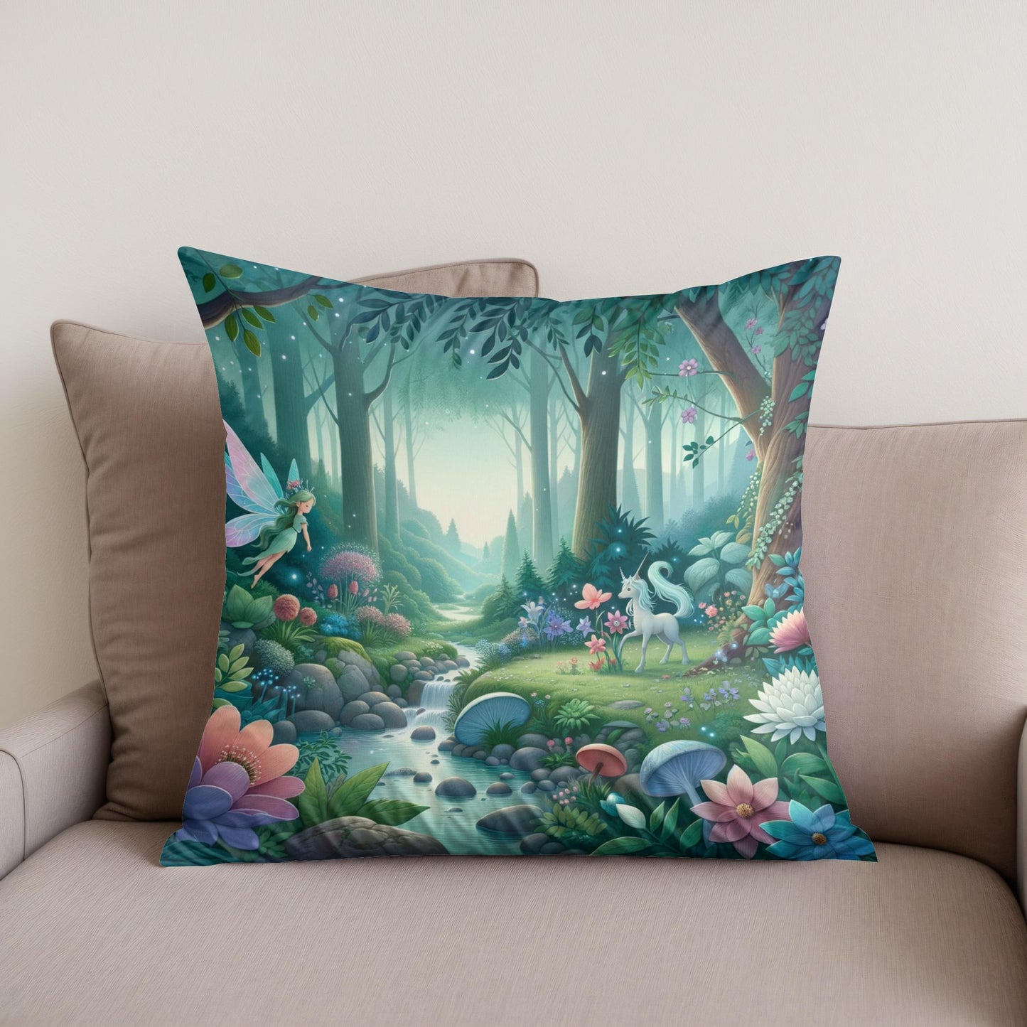 Enchanted Garden Cotton Cushion