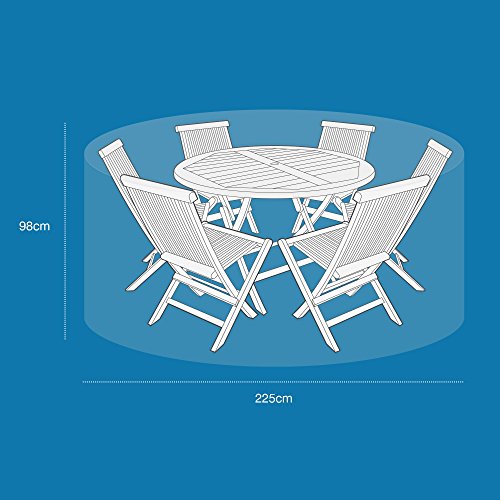 Standard Large Round Patio Set Cover, Reversible Green & Black [36057]