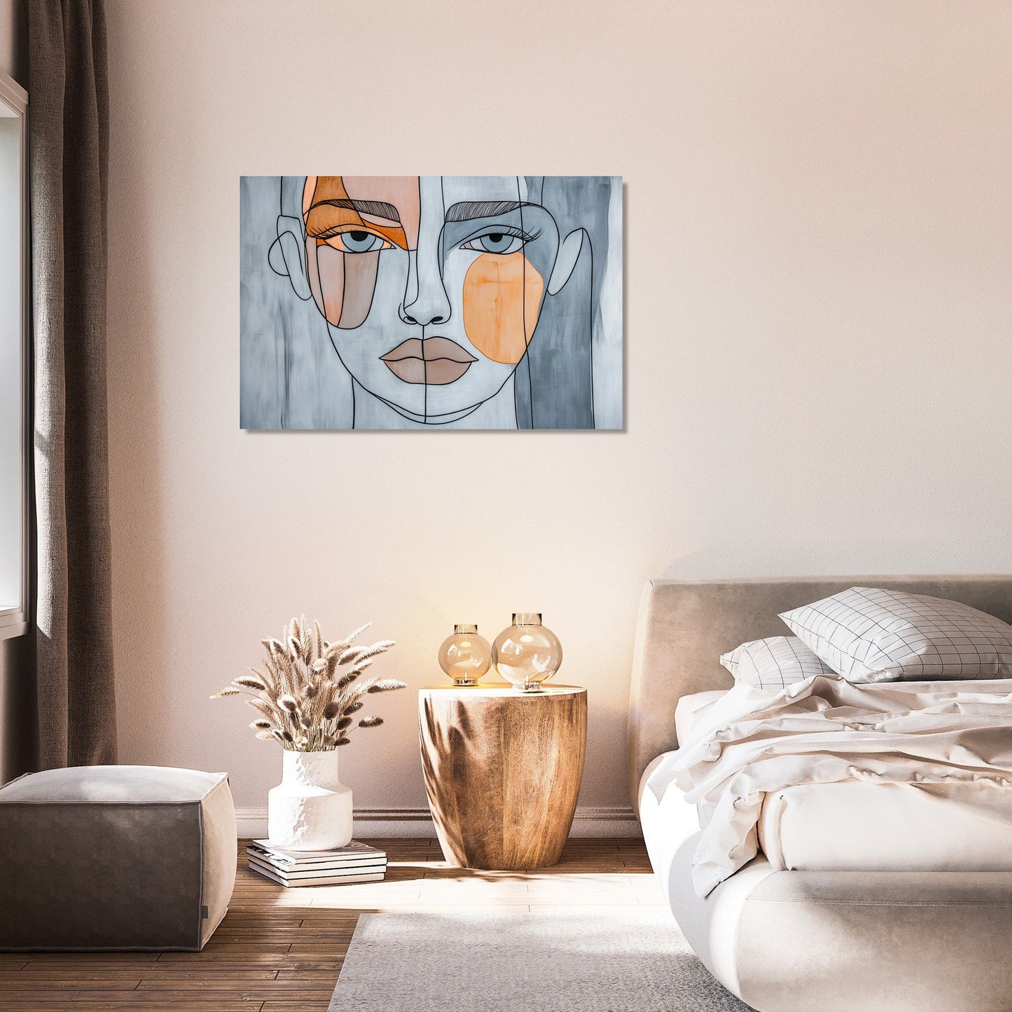 Abstract Face Harmony Canvas