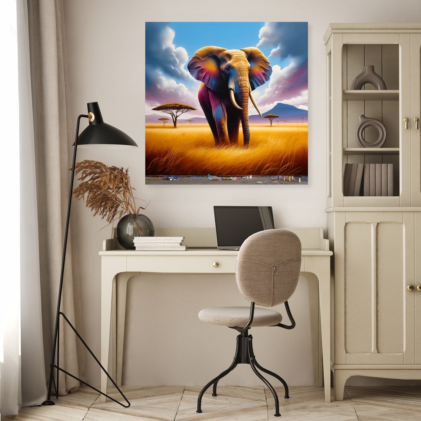 Majestic Elephant Savannah Canvas