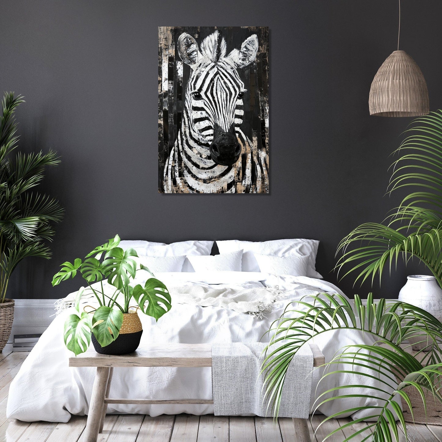 Zebra Geometry Canvas
