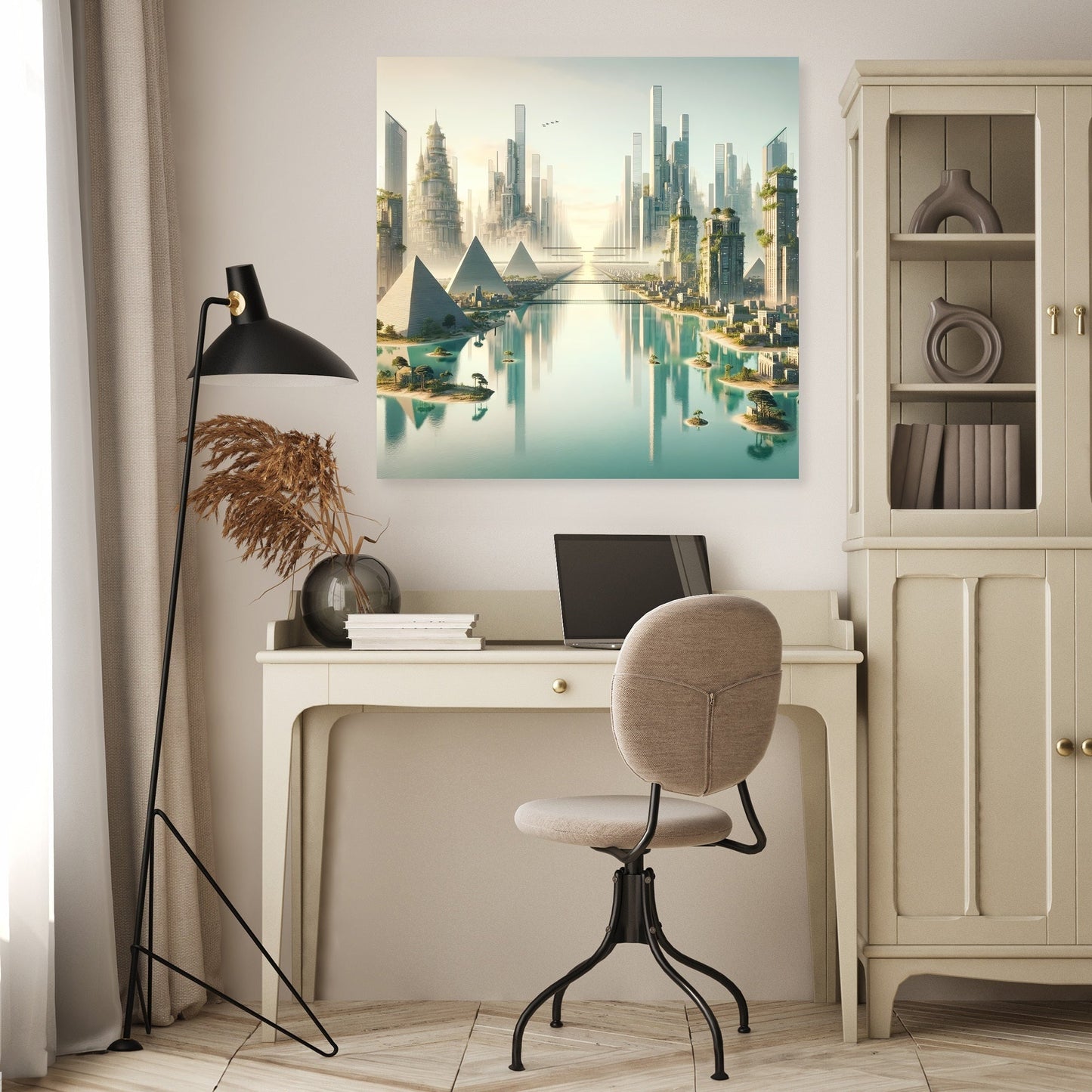 Timeless City Reflections Canvas