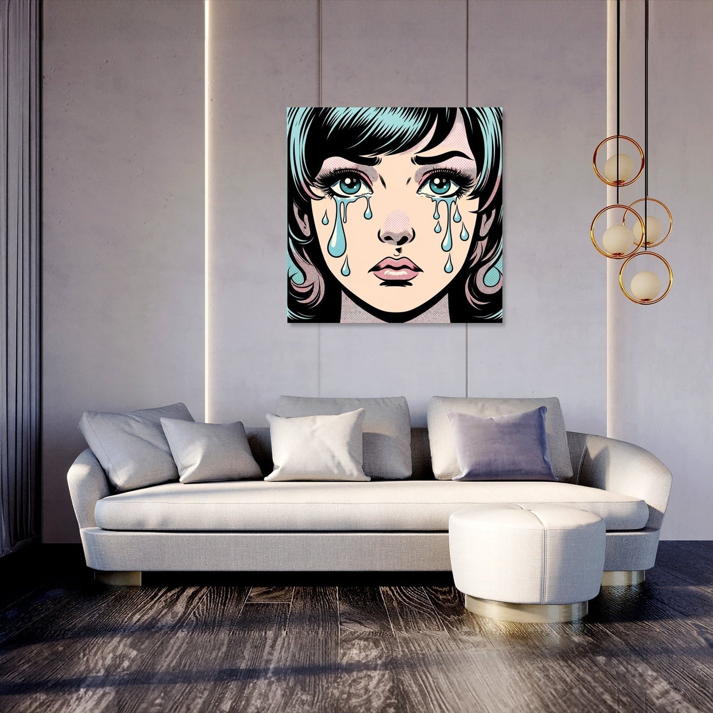Tearful Pop Canvas